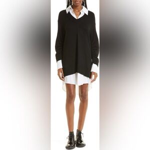Santina Layered Long Sleeve Sweater Dress